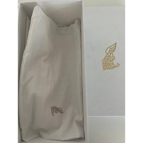 Ancient Greek Sandals Gold Strappy Lace-Up Sandals - Picture 7 of 8